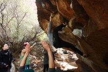 Bouldering in Hueco Tanks on 11/24/2018 with Blue Lizard Climbing and Yoga

Filename: SRM_20181124_1155370.jpg
Aperture: f/5.6
Shutter Speed: 1/250
Body: Canon EOS-1D Mark II
Lens: Canon EF 16-35mm f/2.8 L