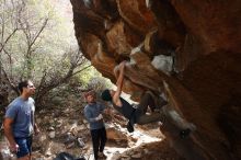 Bouldering in Hueco Tanks on 11/24/2018 with Blue Lizard Climbing and Yoga

Filename: SRM_20181124_1202180.jpg
Aperture: f/5.6
Shutter Speed: 1/250
Body: Canon EOS-1D Mark II
Lens: Canon EF 16-35mm f/2.8 L
