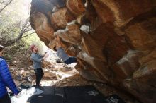 Bouldering in Hueco Tanks on 11/24/2018 with Blue Lizard Climbing and Yoga

Filename: SRM_20181124_1203170.jpg
Aperture: f/5.0
Shutter Speed: 1/250
Body: Canon EOS-1D Mark II
Lens: Canon EF 16-35mm f/2.8 L