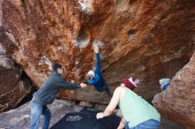 Bouldering in Hueco Tanks on 11/24/2018 with Blue Lizard Climbing and Yoga

Filename: SRM_20181124_1218520.jpg
Aperture: f/5.6
Shutter Speed: 1/320
Body: Canon EOS-1D Mark II
Lens: Canon EF 16-35mm f/2.8 L