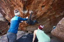 Bouldering in Hueco Tanks on 11/24/2018 with Blue Lizard Climbing and Yoga

Filename: SRM_20181124_1219290.jpg
Aperture: f/5.6
Shutter Speed: 1/320
Body: Canon EOS-1D Mark II
Lens: Canon EF 16-35mm f/2.8 L