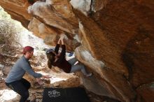 Bouldering in Hueco Tanks on 11/24/2018 with Blue Lizard Climbing and Yoga

Filename: SRM_20181124_1226010.jpg
Aperture: f/4.5
Shutter Speed: 1/250
Body: Canon EOS-1D Mark II
Lens: Canon EF 16-35mm f/2.8 L