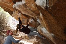 Bouldering in Hueco Tanks on 11/24/2018 with Blue Lizard Climbing and Yoga

Filename: SRM_20181124_1226040.jpg
Aperture: f/4.5
Shutter Speed: 1/250
Body: Canon EOS-1D Mark II
Lens: Canon EF 16-35mm f/2.8 L