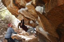 Bouldering in Hueco Tanks on 11/24/2018 with Blue Lizard Climbing and Yoga

Filename: SRM_20181124_1226080.jpg
Aperture: f/4.5
Shutter Speed: 1/250
Body: Canon EOS-1D Mark II
Lens: Canon EF 16-35mm f/2.8 L