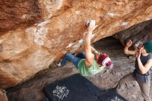 Bouldering in Hueco Tanks on 11/24/2018 with Blue Lizard Climbing and Yoga

Filename: SRM_20181124_1236120.jpg
Aperture: f/6.3
Shutter Speed: 1/250
Body: Canon EOS-1D Mark II
Lens: Canon EF 16-35mm f/2.8 L