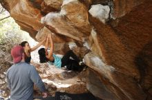 Bouldering in Hueco Tanks on 11/24/2018 with Blue Lizard Climbing and Yoga

Filename: SRM_20181124_1239510.jpg
Aperture: f/5.6
Shutter Speed: 1/200
Body: Canon EOS-1D Mark II
Lens: Canon EF 16-35mm f/2.8 L