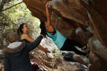 Bouldering in Hueco Tanks on 11/24/2018 with Blue Lizard Climbing and Yoga

Filename: SRM_20181124_1243110.jpg
Aperture: f/6.3
Shutter Speed: 1/320
Body: Canon EOS-1D Mark II
Lens: Canon EF 50mm f/1.8 II