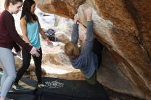 Bouldering in Hueco Tanks on 11/24/2018 with Blue Lizard Climbing and Yoga

Filename: SRM_20181124_1245120.jpg
Aperture: f/3.2
Shutter Speed: 1/320
Body: Canon EOS-1D Mark II
Lens: Canon EF 50mm f/1.8 II