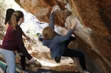 Bouldering in Hueco Tanks on 11/24/2018 with Blue Lizard Climbing and Yoga

Filename: SRM_20181124_1245391.jpg
Aperture: f/4.5
Shutter Speed: 1/250
Body: Canon EOS-1D Mark II
Lens: Canon EF 50mm f/1.8 II