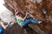 Bouldering in Hueco Tanks on 11/24/2018 with Blue Lizard Climbing and Yoga

Filename: SRM_20181124_1250410.jpg
Aperture: f/6.3
Shutter Speed: 1/250
Body: Canon EOS-1D Mark II
Lens: Canon EF 50mm f/1.8 II