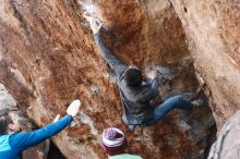 Bouldering in Hueco Tanks on 11/24/2018 with Blue Lizard Climbing and Yoga

Filename: SRM_20181124_1255591.jpg
Aperture: f/5.0
Shutter Speed: 1/250
Body: Canon EOS-1D Mark II
Lens: Canon EF 50mm f/1.8 II