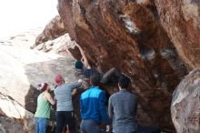 Bouldering in Hueco Tanks on 11/24/2018 with Blue Lizard Climbing and Yoga

Filename: SRM_20181124_1258330.jpg
Aperture: f/7.1
Shutter Speed: 1/250
Body: Canon EOS-1D Mark II
Lens: Canon EF 50mm f/1.8 II