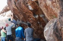 Bouldering in Hueco Tanks on 11/24/2018 with Blue Lizard Climbing and Yoga

Filename: SRM_20181124_1258390.jpg
Aperture: f/5.0
Shutter Speed: 1/250
Body: Canon EOS-1D Mark II
Lens: Canon EF 50mm f/1.8 II