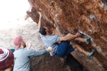 Bouldering in Hueco Tanks on 11/24/2018 with Blue Lizard Climbing and Yoga

Filename: SRM_20181124_1300450.jpg
Aperture: f/5.6
Shutter Speed: 1/250
Body: Canon EOS-1D Mark II
Lens: Canon EF 50mm f/1.8 II