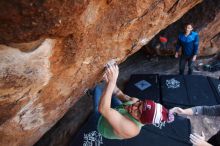 Bouldering in Hueco Tanks on 11/24/2018 with Blue Lizard Climbing and Yoga

Filename: SRM_20181124_1303200.jpg
Aperture: f/5.0
Shutter Speed: 1/250
Body: Canon EOS-1D Mark II
Lens: Canon EF 16-35mm f/2.8 L