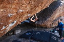 Bouldering in Hueco Tanks on 11/24/2018 with Blue Lizard Climbing and Yoga

Filename: SRM_20181124_1311340.jpg
Aperture: f/5.0
Shutter Speed: 1/250
Body: Canon EOS-1D Mark II
Lens: Canon EF 16-35mm f/2.8 L