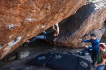 Bouldering in Hueco Tanks on 11/24/2018 with Blue Lizard Climbing and Yoga

Filename: SRM_20181124_1311350.jpg
Aperture: f/5.6
Shutter Speed: 1/250
Body: Canon EOS-1D Mark II
Lens: Canon EF 16-35mm f/2.8 L