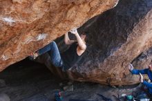 Bouldering in Hueco Tanks on 11/24/2018 with Blue Lizard Climbing and Yoga

Filename: SRM_20181124_1311380.jpg
Aperture: f/5.6
Shutter Speed: 1/250
Body: Canon EOS-1D Mark II
Lens: Canon EF 16-35mm f/2.8 L