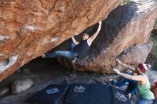 Bouldering in Hueco Tanks on 11/24/2018 with Blue Lizard Climbing and Yoga

Filename: SRM_20181124_1311460.jpg
Aperture: f/5.0
Shutter Speed: 1/250
Body: Canon EOS-1D Mark II
Lens: Canon EF 16-35mm f/2.8 L