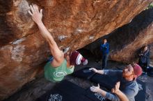 Bouldering in Hueco Tanks on 11/24/2018 with Blue Lizard Climbing and Yoga

Filename: SRM_20181124_1313202.jpg
Aperture: f/6.3
Shutter Speed: 1/250
Body: Canon EOS-1D Mark II
Lens: Canon EF 16-35mm f/2.8 L