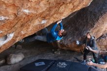 Bouldering in Hueco Tanks on 11/24/2018 with Blue Lizard Climbing and Yoga

Filename: SRM_20181124_1314411.jpg
Aperture: f/5.6
Shutter Speed: 1/250
Body: Canon EOS-1D Mark II
Lens: Canon EF 16-35mm f/2.8 L