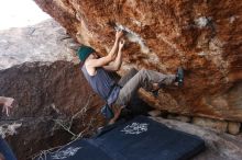 Bouldering in Hueco Tanks on 11/24/2018 with Blue Lizard Climbing and Yoga

Filename: SRM_20181124_1319310.jpg
Aperture: f/5.6
Shutter Speed: 1/250
Body: Canon EOS-1D Mark II
Lens: Canon EF 16-35mm f/2.8 L