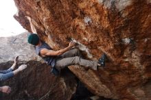 Bouldering in Hueco Tanks on 11/24/2018 with Blue Lizard Climbing and Yoga

Filename: SRM_20181124_1319440.jpg
Aperture: f/6.3
Shutter Speed: 1/250
Body: Canon EOS-1D Mark II
Lens: Canon EF 16-35mm f/2.8 L