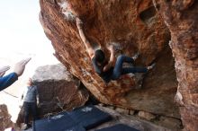 Bouldering in Hueco Tanks on 11/24/2018 with Blue Lizard Climbing and Yoga

Filename: SRM_20181124_1320500.jpg
Aperture: f/6.3
Shutter Speed: 1/250
Body: Canon EOS-1D Mark II
Lens: Canon EF 16-35mm f/2.8 L