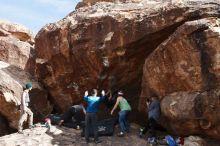 Bouldering in Hueco Tanks on 11/24/2018 with Blue Lizard Climbing and Yoga

Filename: SRM_20181124_1326380.jpg
Aperture: f/9.0
Shutter Speed: 1/250
Body: Canon EOS-1D Mark II
Lens: Canon EF 16-35mm f/2.8 L