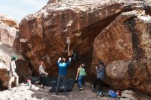 Bouldering in Hueco Tanks on 11/24/2018 with Blue Lizard Climbing and Yoga

Filename: SRM_20181124_1326491.jpg
Aperture: f/8.0
Shutter Speed: 1/250
Body: Canon EOS-1D Mark II
Lens: Canon EF 16-35mm f/2.8 L