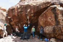 Bouldering in Hueco Tanks on 11/24/2018 with Blue Lizard Climbing and Yoga

Filename: SRM_20181124_1326500.jpg
Aperture: f/8.0
Shutter Speed: 1/250
Body: Canon EOS-1D Mark II
Lens: Canon EF 16-35mm f/2.8 L