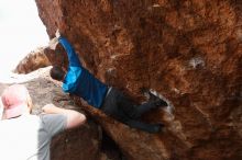 Bouldering in Hueco Tanks on 11/24/2018 with Blue Lizard Climbing and Yoga

Filename: SRM_20181124_1328051.jpg
Aperture: f/7.1
Shutter Speed: 1/250
Body: Canon EOS-1D Mark II
Lens: Canon EF 16-35mm f/2.8 L