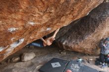 Bouldering in Hueco Tanks on 11/24/2018 with Blue Lizard Climbing and Yoga

Filename: SRM_20181124_1330200.jpg
Aperture: f/5.0
Shutter Speed: 1/250
Body: Canon EOS-1D Mark II
Lens: Canon EF 16-35mm f/2.8 L