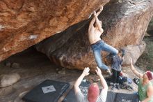 Bouldering in Hueco Tanks on 11/24/2018 with Blue Lizard Climbing and Yoga

Filename: SRM_20181124_1330400.jpg
Aperture: f/5.6
Shutter Speed: 1/250
Body: Canon EOS-1D Mark II
Lens: Canon EF 16-35mm f/2.8 L