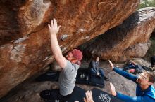 Bouldering in Hueco Tanks on 11/24/2018 with Blue Lizard Climbing and Yoga

Filename: SRM_20181124_1339020.jpg
Aperture: f/8.0
Shutter Speed: 1/250
Body: Canon EOS-1D Mark II
Lens: Canon EF 16-35mm f/2.8 L