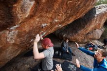 Bouldering in Hueco Tanks on 11/24/2018 with Blue Lizard Climbing and Yoga

Filename: SRM_20181124_1339021.jpg
Aperture: f/8.0
Shutter Speed: 1/250
Body: Canon EOS-1D Mark II
Lens: Canon EF 16-35mm f/2.8 L