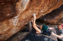 Bouldering in Hueco Tanks on 11/24/2018 with Blue Lizard Climbing and Yoga

Filename: SRM_20181124_1340010.jpg
Aperture: f/6.3
Shutter Speed: 1/320
Body: Canon EOS-1D Mark II
Lens: Canon EF 16-35mm f/2.8 L