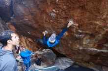 Bouldering in Hueco Tanks on 11/24/2018 with Blue Lizard Climbing and Yoga

Filename: SRM_20181124_1539551.jpg
Aperture: f/5.0
Shutter Speed: 1/200
Body: Canon EOS-1D Mark II
Lens: Canon EF 16-35mm f/2.8 L