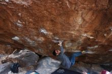 Bouldering in Hueco Tanks on 11/24/2018 with Blue Lizard Climbing and Yoga

Filename: SRM_20181124_1544110.jpg
Aperture: f/5.0
Shutter Speed: 1/200
Body: Canon EOS-1D Mark II
Lens: Canon EF 16-35mm f/2.8 L