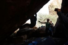 Bouldering in Hueco Tanks on 11/24/2018 with Blue Lizard Climbing and Yoga

Filename: SRM_20181124_1549570.jpg
Aperture: f/3.2
Shutter Speed: 1/500
Body: Canon EOS-1D Mark II
Lens: Canon EF 16-35mm f/2.8 L