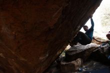 Bouldering in Hueco Tanks on 11/24/2018 with Blue Lizard Climbing and Yoga

Filename: SRM_20181124_1550080.jpg
Aperture: f/6.3
Shutter Speed: 1/250
Body: Canon EOS-1D Mark II
Lens: Canon EF 16-35mm f/2.8 L