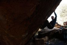 Bouldering in Hueco Tanks on 11/24/2018 with Blue Lizard Climbing and Yoga

Filename: SRM_20181124_1550100.jpg
Aperture: f/7.1
Shutter Speed: 1/250
Body: Canon EOS-1D Mark II
Lens: Canon EF 16-35mm f/2.8 L