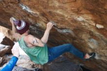 Bouldering in Hueco Tanks on 11/24/2018 with Blue Lizard Climbing and Yoga

Filename: SRM_20181124_1551470.jpg
Aperture: f/3.5
Shutter Speed: 1/320
Body: Canon EOS-1D Mark II
Lens: Canon EF 50mm f/1.8 II