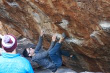 Bouldering in Hueco Tanks on 11/24/2018 with Blue Lizard Climbing and Yoga

Filename: SRM_20181124_1553540.jpg
Aperture: f/2.5
Shutter Speed: 1/320
Body: Canon EOS-1D Mark II
Lens: Canon EF 50mm f/1.8 II