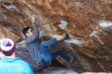 Bouldering in Hueco Tanks on 11/24/2018 with Blue Lizard Climbing and Yoga

Filename: SRM_20181124_1553550.jpg
Aperture: f/2.5
Shutter Speed: 1/320
Body: Canon EOS-1D Mark II
Lens: Canon EF 50mm f/1.8 II