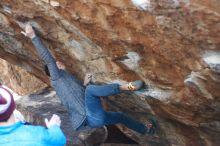 Bouldering in Hueco Tanks on 11/24/2018 with Blue Lizard Climbing and Yoga

Filename: SRM_20181124_1553560.jpg
Aperture: f/2.5
Shutter Speed: 1/320
Body: Canon EOS-1D Mark II
Lens: Canon EF 50mm f/1.8 II