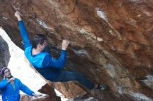 Bouldering in Hueco Tanks on 11/24/2018 with Blue Lizard Climbing and Yoga

Filename: SRM_20181124_1555400.jpg
Aperture: f/3.2
Shutter Speed: 1/320
Body: Canon EOS-1D Mark II
Lens: Canon EF 50mm f/1.8 II