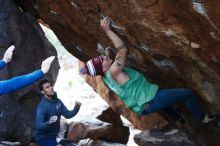 Bouldering in Hueco Tanks on 11/24/2018 with Blue Lizard Climbing and Yoga

Filename: SRM_20181124_1557180.jpg
Aperture: f/4.0
Shutter Speed: 1/250
Body: Canon EOS-1D Mark II
Lens: Canon EF 50mm f/1.8 II