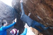 Bouldering in Hueco Tanks on 11/24/2018 with Blue Lizard Climbing and Yoga

Filename: SRM_20181124_1602300.jpg
Aperture: f/4.0
Shutter Speed: 1/250
Body: Canon EOS-1D Mark II
Lens: Canon EF 50mm f/1.8 II