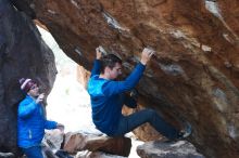 Bouldering in Hueco Tanks on 11/24/2018 with Blue Lizard Climbing and Yoga

Filename: SRM_20181124_1606070.jpg
Aperture: f/3.5
Shutter Speed: 1/250
Body: Canon EOS-1D Mark II
Lens: Canon EF 50mm f/1.8 II